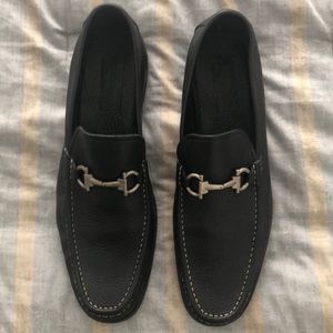 Ferragamo Men's Textured Calfskin Gancini Loafer